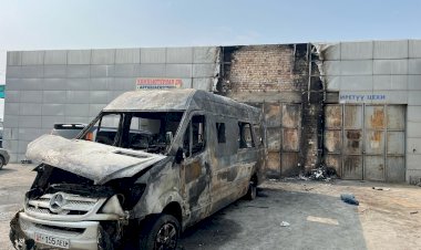 Жалал-Абаддагы жарылуу: газ орнотулган «mercedes-benz sprinter» унаа оңдоочу жайда жарылган