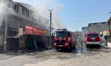 Жалал-Абад шаарындагы базардан өрт чыкты