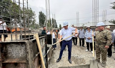 Базар-Коргондун Сайдыкум айыл өкмөтүнүн 43 млн сомдук имаратынын курулушу башталды