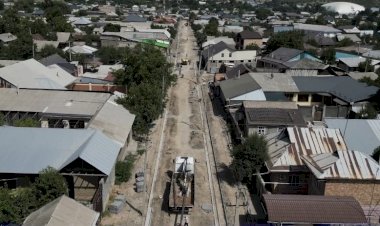 Жалал-Абад: Достоевский көчөсү оңдолуп жатат