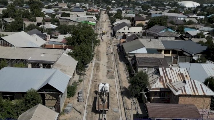 Жалал-Абад: Достоевский көчөсү оңдолуп жатат