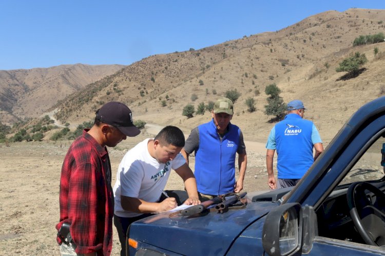 Сузакта  мыйзамсыз сакталган аңчылык курал алынды