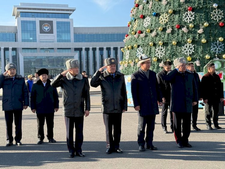 Жалал-Абад облустук милициясы Жаңы жылга карата гарнизондук саптык кароо өткөрдү