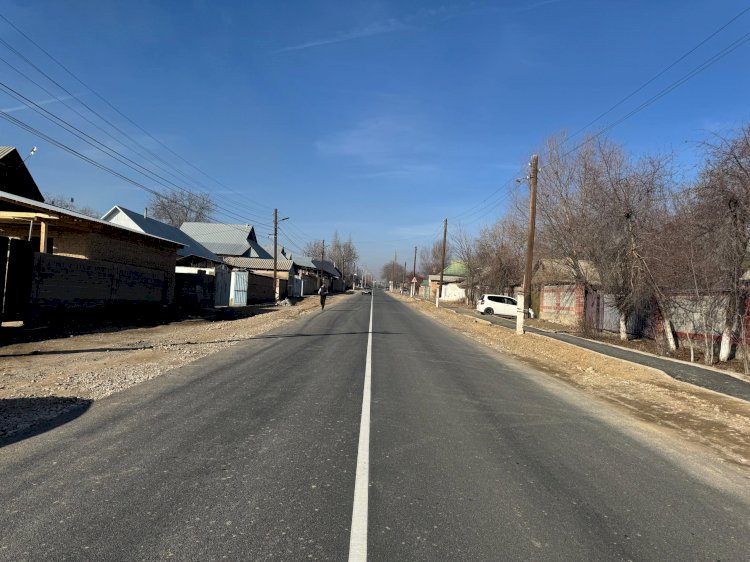 Базар-Коргондогу Шайдан-Абдураимов унаа жолунун оңдоп-түзөөдөн өткөн 2 чакырым аралыгы пайдаланууга берилди