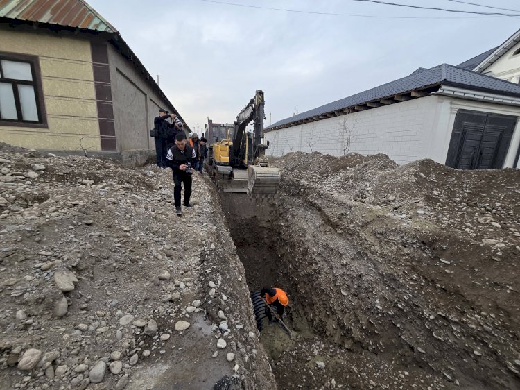 Манаста 10 чакырымга жакын саркынды суу куурлары алмашылат