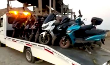 Манас шаарында жол эрежесин бузуп скутер айдаган 24 кишиге айып пулдар салынды